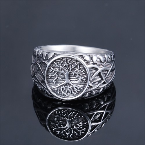 Anello uomo vintage acciaio