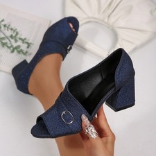 Sandali casual decolte tacco a