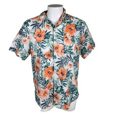 Izod Acqua Camicia Hawaiana XL