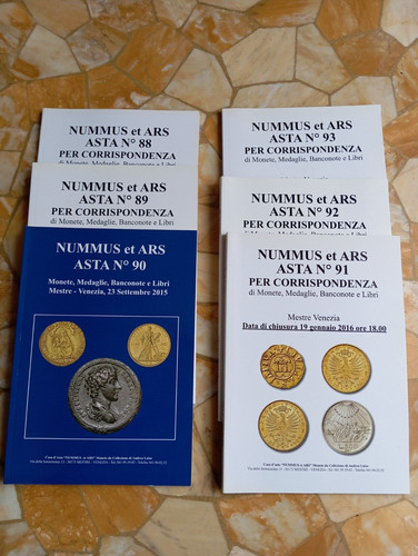 Cataloghi asta numismatica - cataloghi,