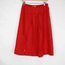 Gonna Valentino in puro lino rossa taglia M da donna