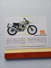 Gilera 124 5V Regolarità Casa 1970 depliant italiano moto originale