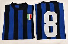 Maglia Inter SANDRO MAZZOLA  N°8 Calcio Vintage Acrilico  Lanetta 1963/64