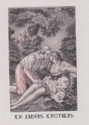 Libris bookplate erotico - ex,