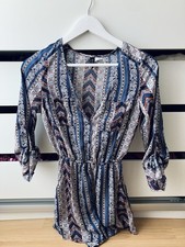 H&M Tuta Corta Blu Con