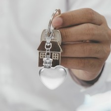  Porte-clés flacon coeur Pot