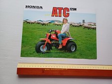 Honda ATC 125 M depliant originale inglese printed in Japan