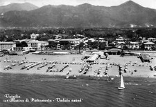 VERSILIA MARINA DI PIETRASANTA LUCCA VEDUTA AEREA VIAG.1961
