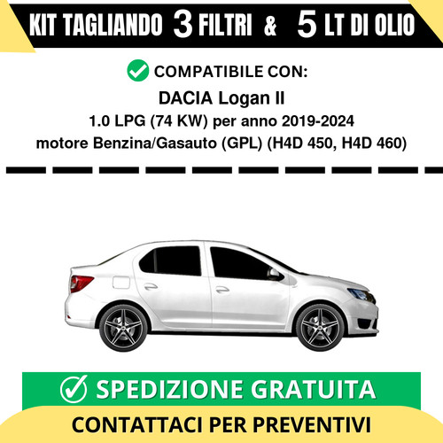 Tagliando per dacia logan - per,