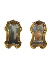 Coppia di specchiere, dorate