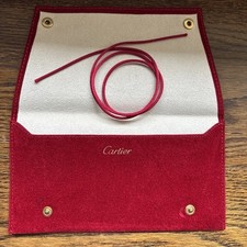 Authentic Cartier Red Silk