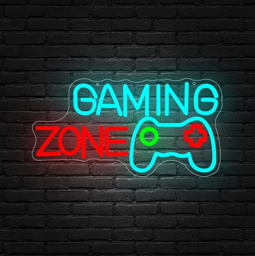 Gaming zone insegna neon - insegna,