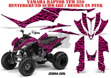 KIT GRAFICA AMR RACING DEKOR ATV YAMAHA RAPTOR 125/250/350/660/700 ZEBRA GIRL B