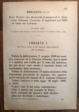 SANTA CATERINA ALBANESE 1888