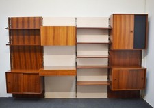 Wall bookcase, Italy, 1970s.