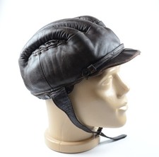 Casco moto pelle vintage
