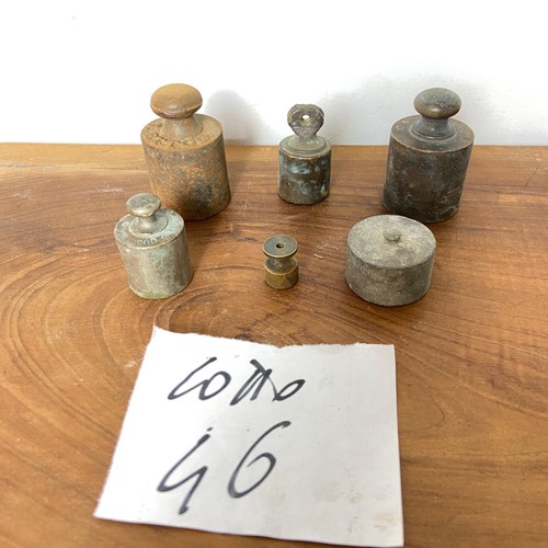 Lotto antichi pesi per - -,