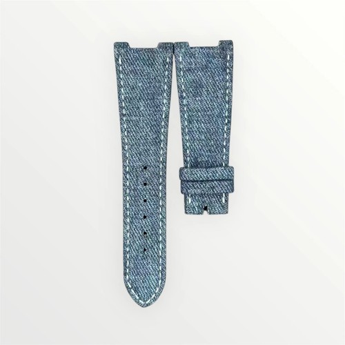 Cinturino orologio blu denim