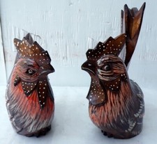 Gallo e Gallina in legno