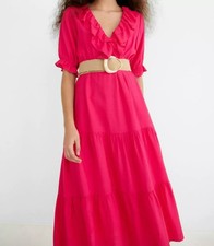 ABITO MIDI ZARA CON VOLANT ~ M