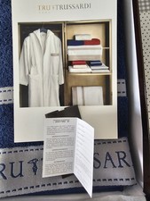 Trussardi completo full 5 pezzi spugna, 2 asciugamani + 2 ospiti + telo bagno 
