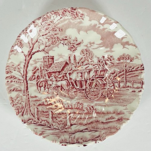 Piattino rosso vintage myott - piattino,