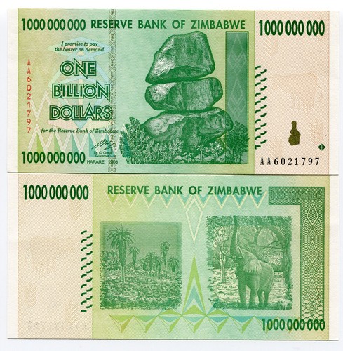 Zimbabwe miliardo dollari - miliardo,