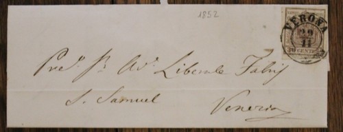 1852 lombardo veneto lettera - 1852, lombardo-veneto