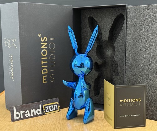 Jeff koons balloon rabbit blue - koons,