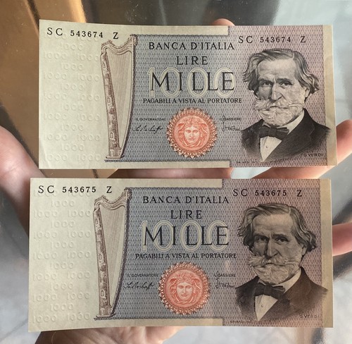 1000 lire 1977 verdi - 1977, coppia