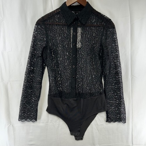 Zara body pizzo donna nero
