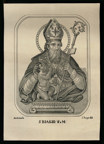 Santino stampa popolare - stampa, 1800