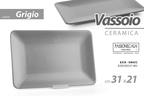 Vassoio piatto rettangolare