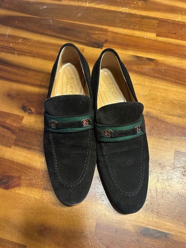 Mocassini gucci verdi righe - mocassini,