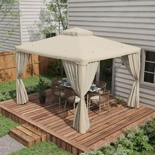 Cream White Patio Gazebo Tier