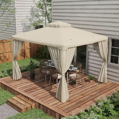 Cream white patio - gazebo, tier