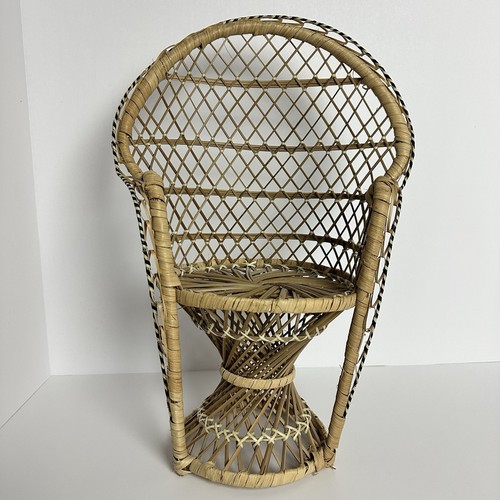 Sedia vintage vimini - , pavone