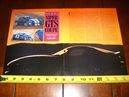 Dodge viper gts coupe - coupe, 1996