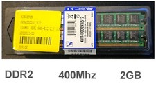 Memoria RAM DDR2 400Mhz 2GB (512MB x4) Kingston KVR400D2N3/512