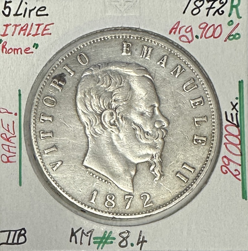 Italie lire 1872 r - italie,