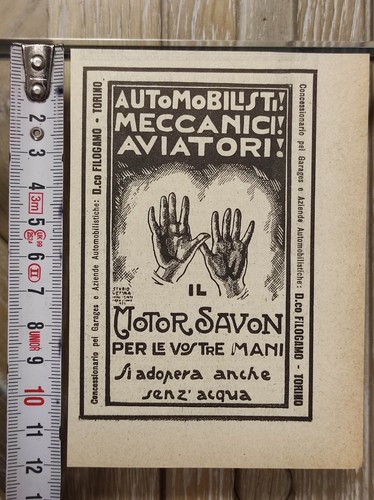 Antica pubblicità del 1923