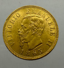 10 LIRE 1863 TORINO  SPL +