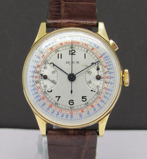 Vintage Rex Cronografo Monopusher Oversize Landeron 2, prodotto negli anni '30