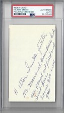 PSA DNA Hilton Smith Index Card Negro League Auto Autograph Signed HOFer