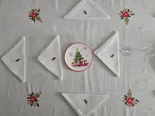 Tovaglia Natalizia ricamata a