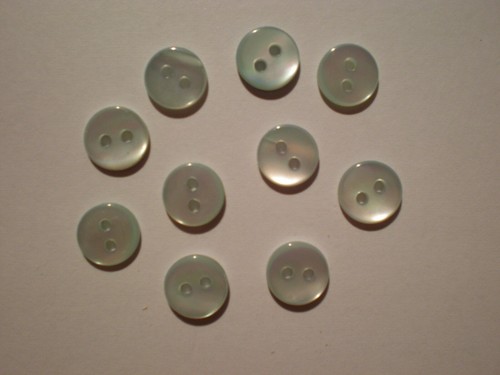 Bottoni madreperla 5mm - madreperla, 7.5mm