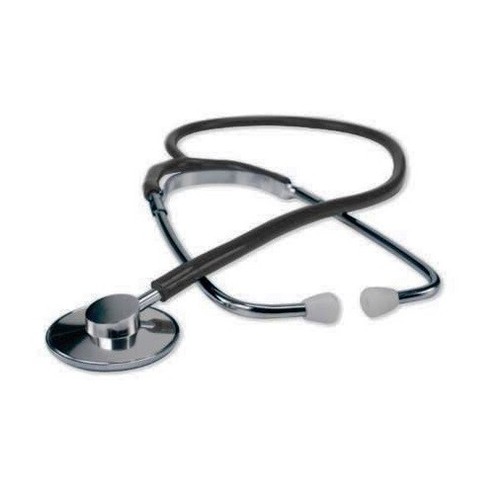 Fonendoscopio nero con testa - fonendoscopio,