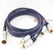 5 PIN DIN A 4 X RCA NASTRO/CASSETTA CAVO DI INTERCONNESSIONE/CAVO PREAMPLIFICATORE PER NAIM