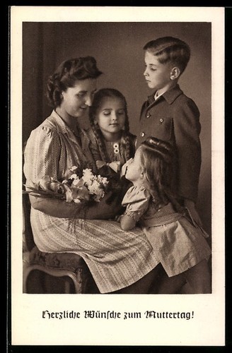 Cartolina tre bambini con - bambini,