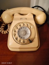 telefono fisso Sip a disco anni 70  80  vintage Rosso Ferrari